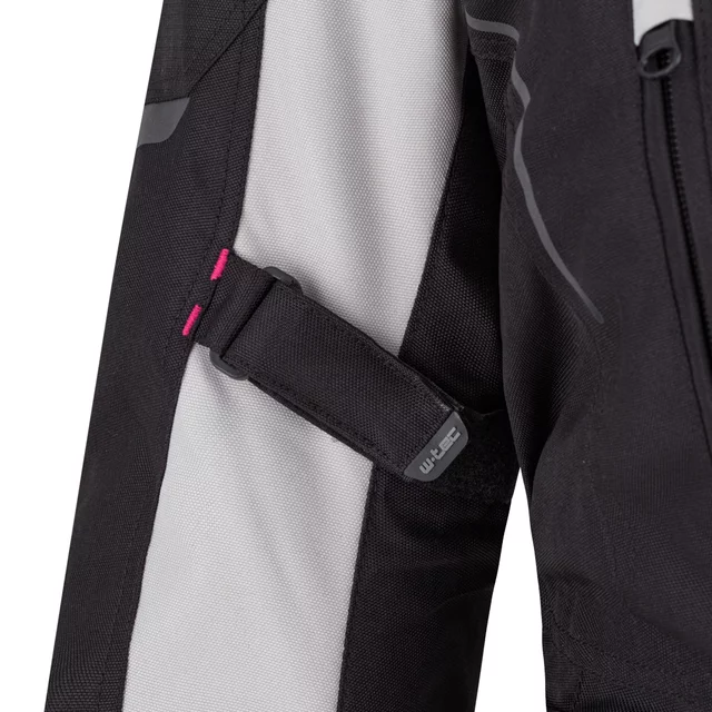 Dámská moto bunda W-TEC Xenia - černo-šedá