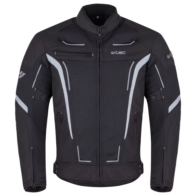 Letní pánská moto bunda W-TEC Mirelio - černá-fluo