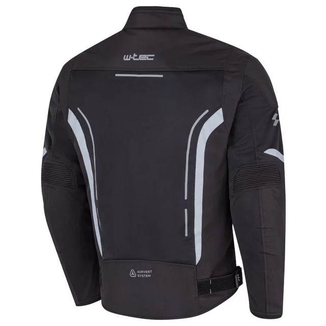 Letní pánská moto bunda W-TEC Mirelio - černá-fluo
