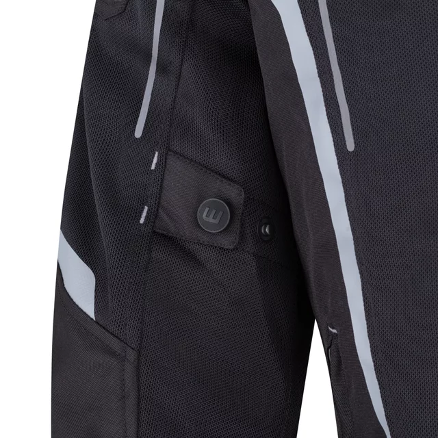 Letní pánská moto bunda W-TEC Mirelio - černá-fluo