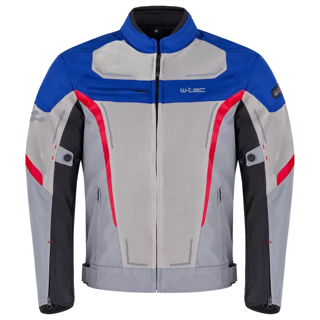Letní pánská moto bunda W-TEC Mirelio - černá-fluo