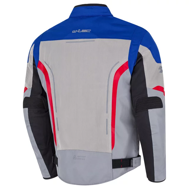 Letní pánská moto bunda W-TEC Mirelio - černá-fluo