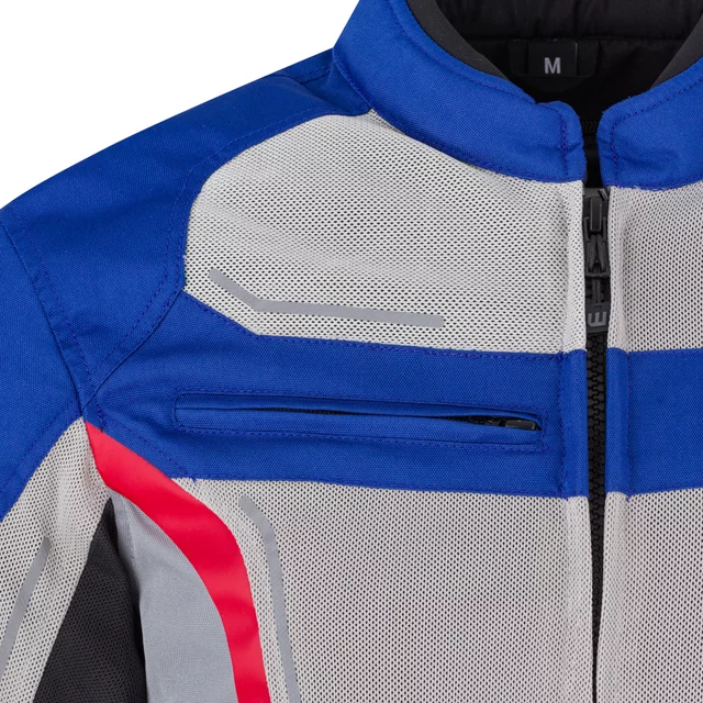 Letní pánská moto bunda W-TEC Mirelio - černá-fluo