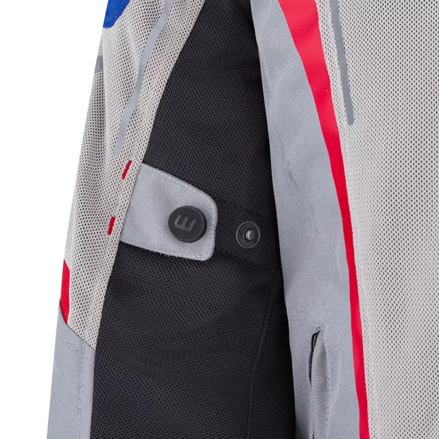 Letní pánská moto bunda W-TEC Mirelio - černá-fluo