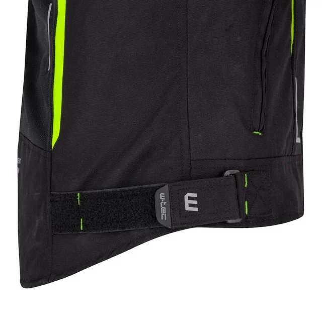 Letní pánská moto bunda W-TEC Mirelio - černá-fluo