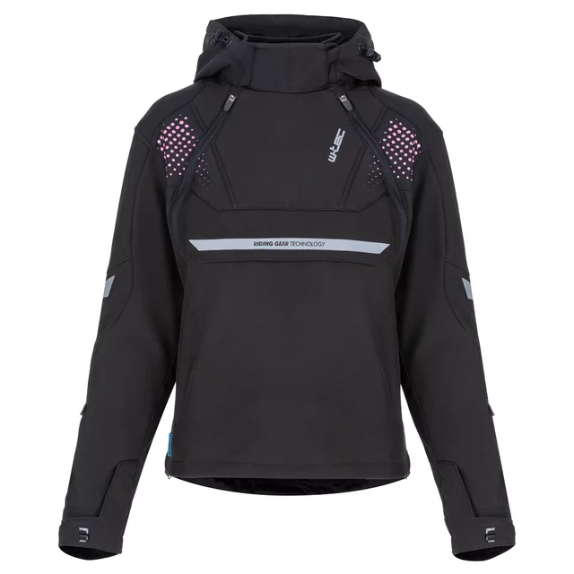 Dámská softshellová moto bunda W-TEC Annorack Lady - černo-písková
