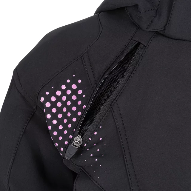 Dámská softshellová moto bunda W-TEC Annorack Lady - černo-písková