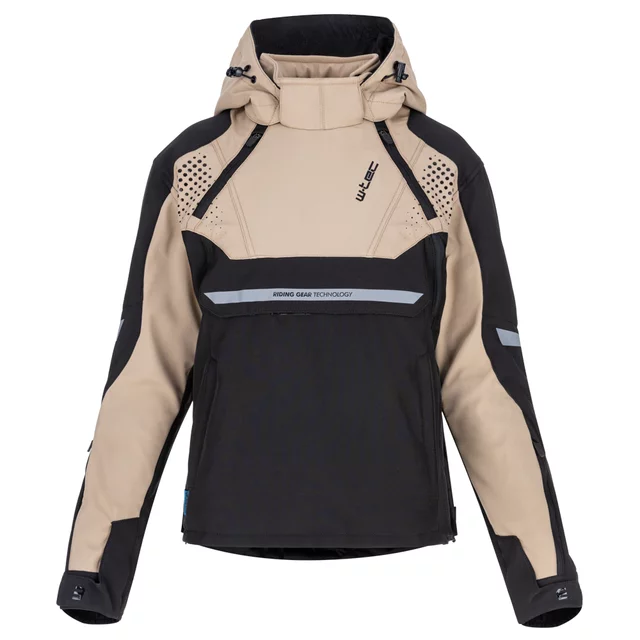 Dámská softshellová moto bunda W-TEC Annorack Lady - černo-písková