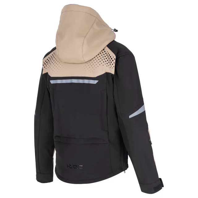 Dámská softshellová moto bunda W-TEC Annorack Lady - černo-písková