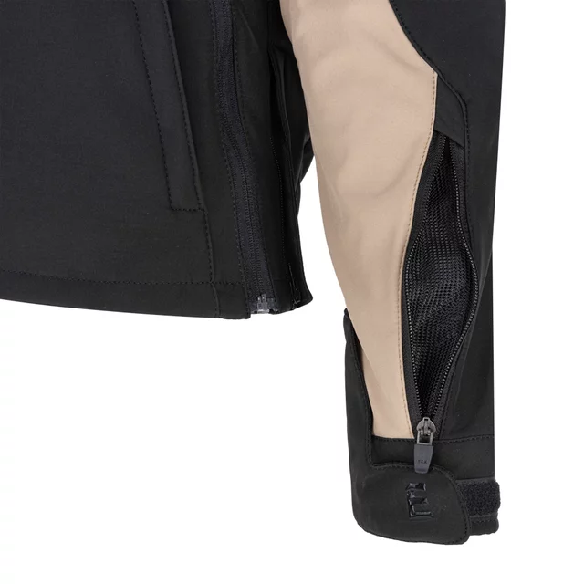 Dámská softshellová moto bunda W-TEC Annorack Lady - černo-písková