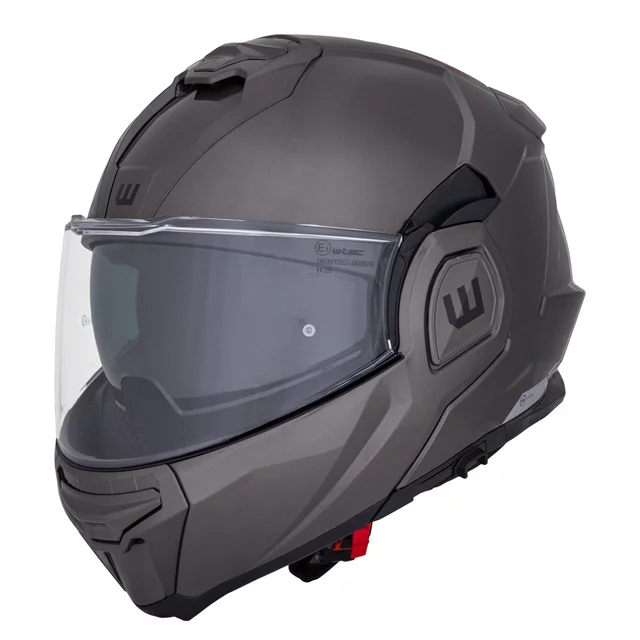 Překlopná moto přilba W-TEC Zoroz P/J - 2.jakost - Metallic Grey
