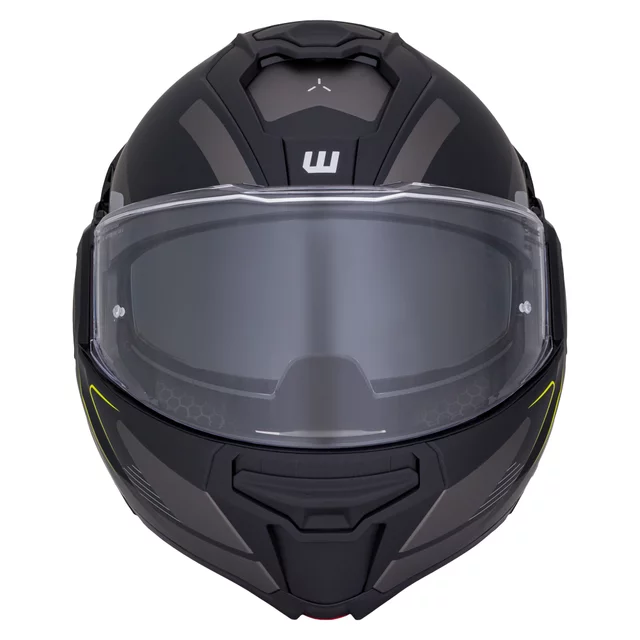 Překlopná moto přilba W-TEC Zoroz P/J - 2.jakost - Metallic Grey