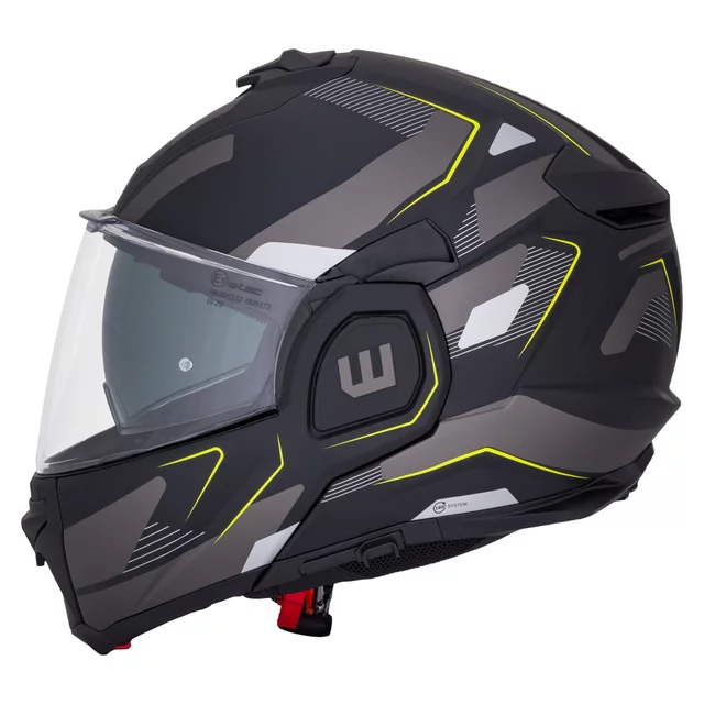 Překlopná moto přilba W-TEC Zoroz P/J - 2.jakost - Metallic Grey