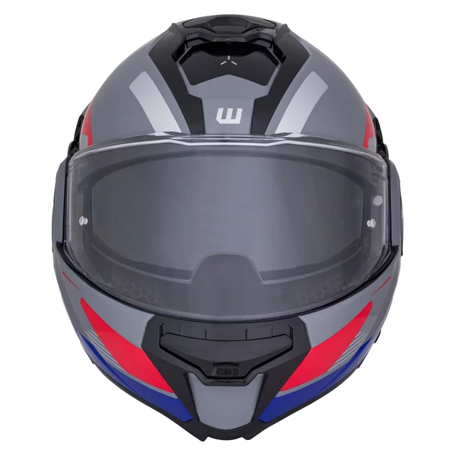 Překlopná moto přilba W-TEC Zoroz P/J - 2.jakost - Metallic Grey