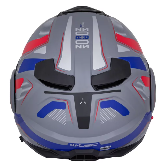Překlopná moto přilba W-TEC Zoroz P/J - 2.jakost - Metallic Grey