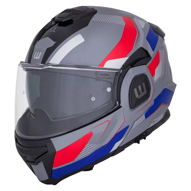 Překlopná moto přilba W-TEC Zoroz P/J - 2.jakost - Metallic Grey