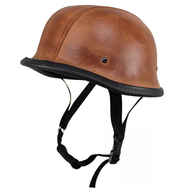 Retro otevřená moto helma Sodager ADH-012 - hnědá