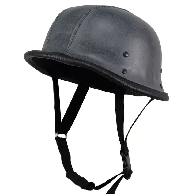 Retro otevřená moto helma Sodager Cracker Gray - šedá