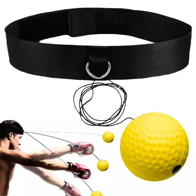 Reflexní boxovací míček na hlavu inSPORTline Respell Light 18g s čelenkou