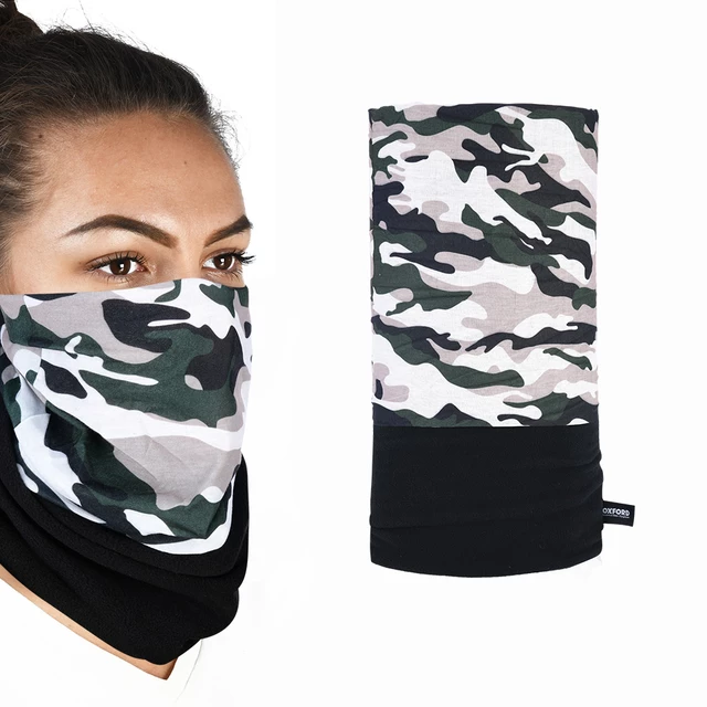 Multifunkční thermo nákrčník Oxford Snug - Black - Camo