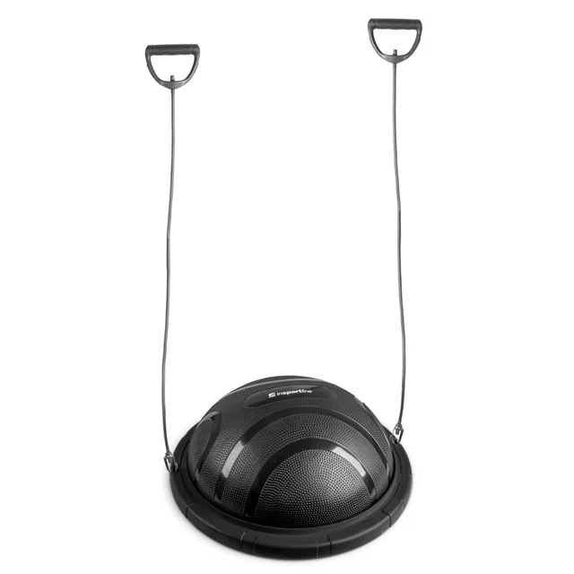 Balanční podložka inSPORTline Dome Edge s gumovými expandéry - černá-mocha mousse - černá