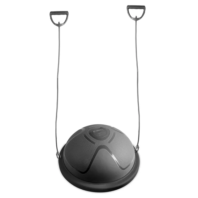 Balanční podložka inSPORTline Dome Compact s gumovými expandéry - růžová - černá