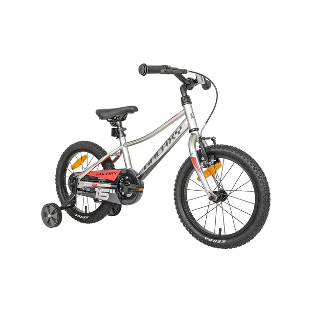 Dětské kolo Galaxy Mira 16" 9.0 - rozbaleno - stříbrná