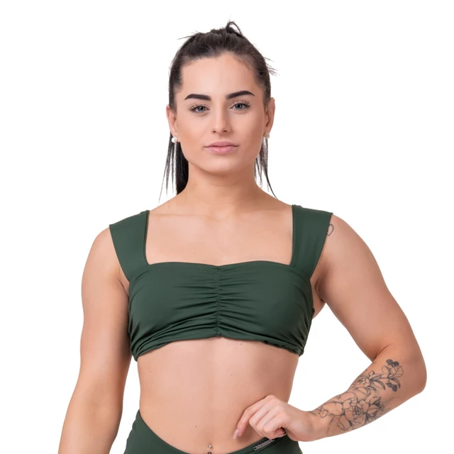 Dámský plavkový top Nebbia Miami Retro Top 553 - Jungle Green