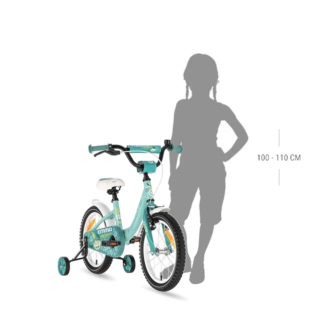 Odlehčené dětské kolo KELLYS EMMA 16" • 100-110 cm • 9,9 kg
