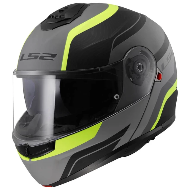 Výklopná přilba LS2 FF908 Strobe II MONZA Matt Black H-V Yellow