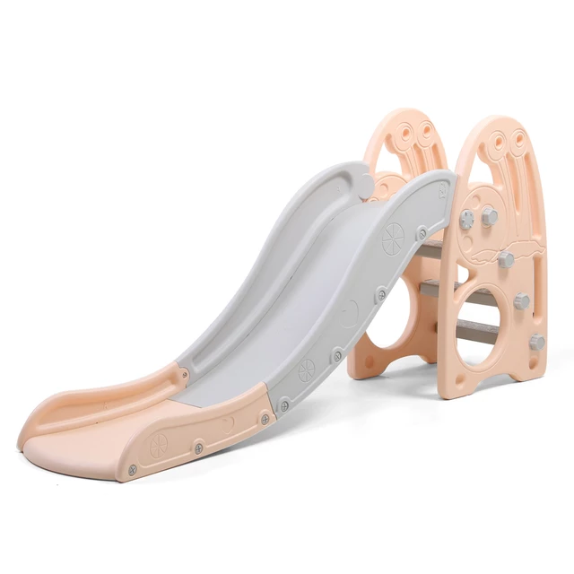 Dětská skluzavka inSPORTline Caracoli - světle broskovo-šedá - světle broskovo-šedá