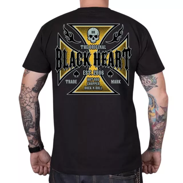 Triko BLACK HEART Ruthless - černá