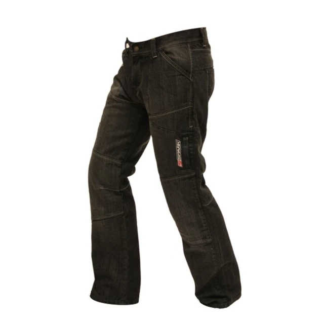 Pánské jeansové moto kalhoty Spark Track - modrá