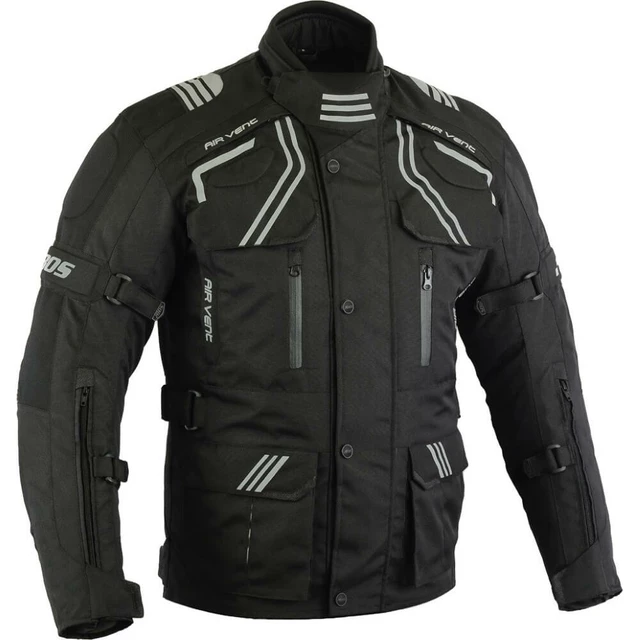 Pánská touringová moto bunda BOS Temper - černá - černá