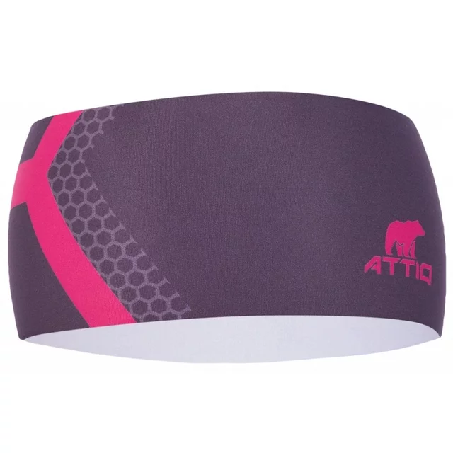 Sportovní čelenka Attiq Lycra Thermo - Vertical Pink