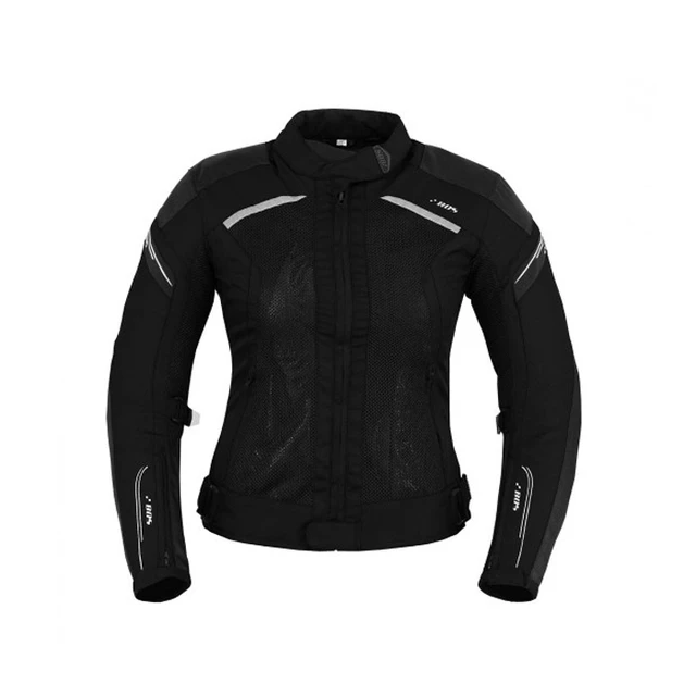 Dámská letní textilní moto bunda BOS Aylin - Silver Grey - Black