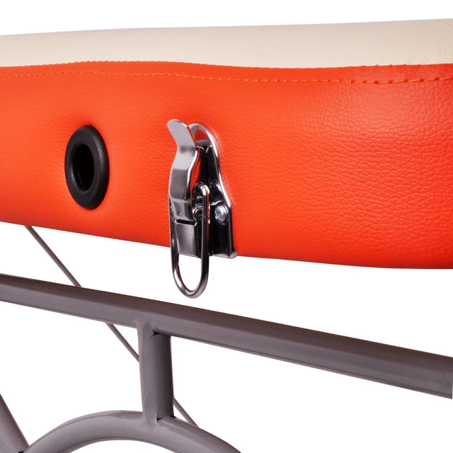 Masážní stůl inSPORTline Tamati 186x70x63-90 cm 2-dílný hliníkový - hnědá