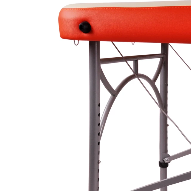 Masážní stůl inSPORTline Tamati 186x70x63-90 cm 2-dílný hliníkový - hnědá
