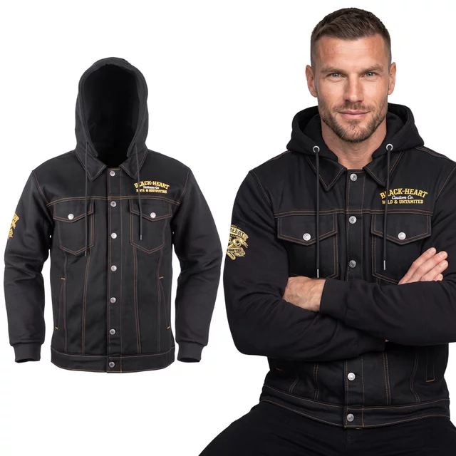Moto bunda W-TEC Black Heart Reeftor - černá - černá