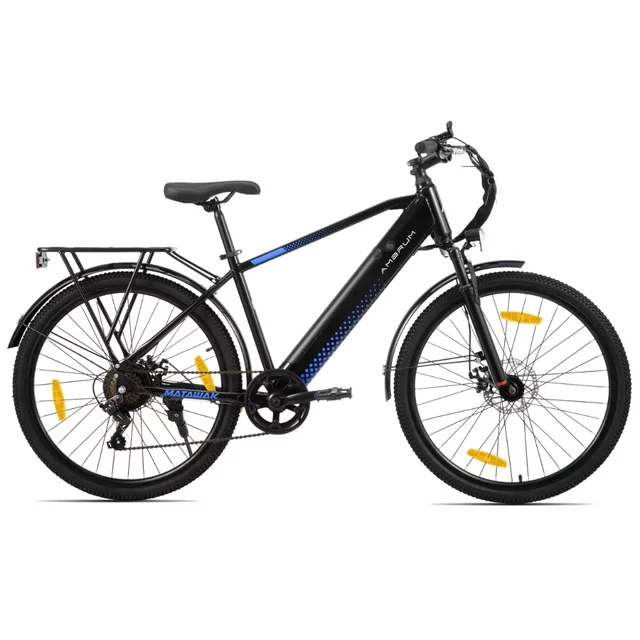 Trekingové elektrokolo Joystar AMBRUM Matawak 26" 250 Wh • dojezd až 65 km • 155-175 cm - černo-modrá