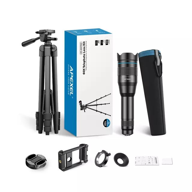 Teleobjektiv Apexel 60X s tripod stativem