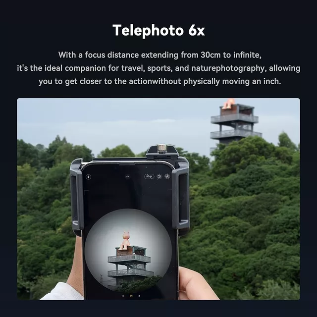 Sada Apexel 2v1 - teleobjektiv 6x a makro objektiv 150 mm