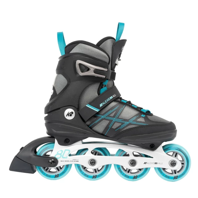 Dámské kolečkové brusle K2 Alexis 80 Alu G-Type - rozbaleno