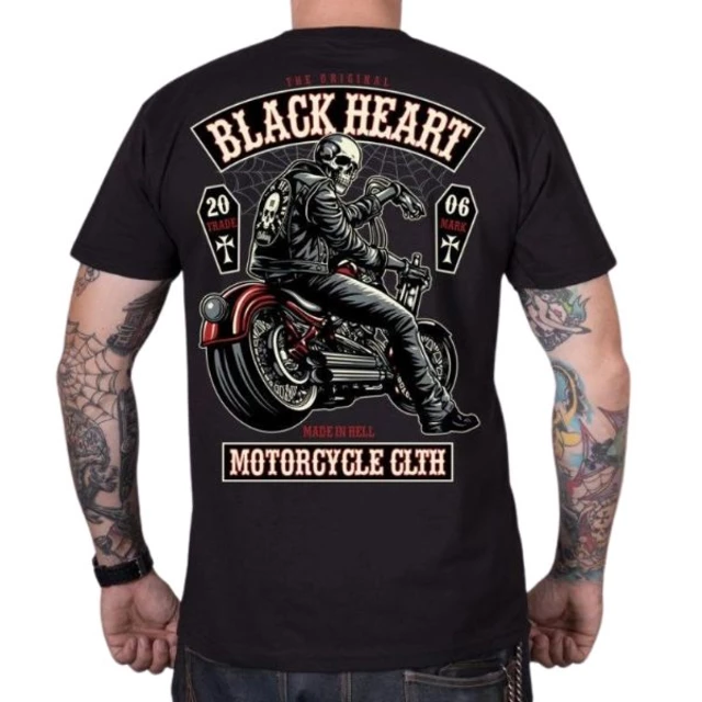 Triko BLACK HEART Coffin - černá