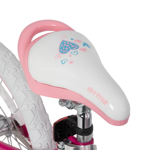 Dětské kolo Joystar Angel 14" s košíkem a kolečky • 91-119 cm - modrá