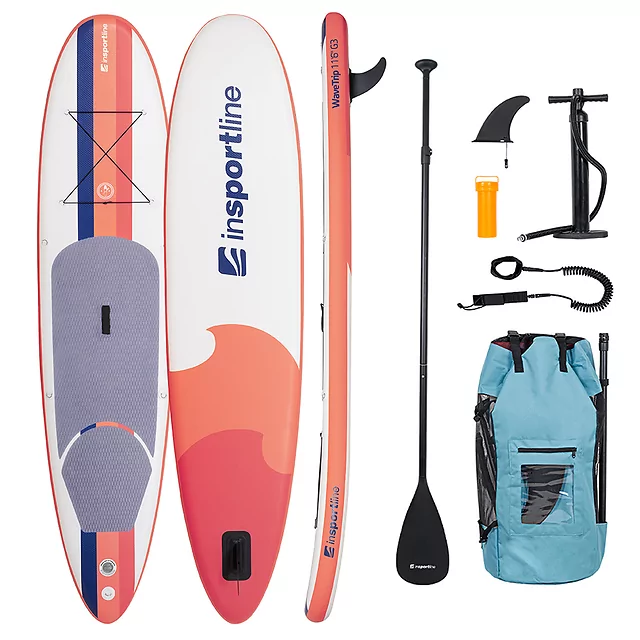 Paddleboard s příslušenstvím inSPORTline WaveTrip 11'6" G3 • 320l • do 160kg - žlutá