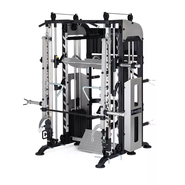 Posilovací stojan inSPORTline Cable Column CC700 - černá - šedá