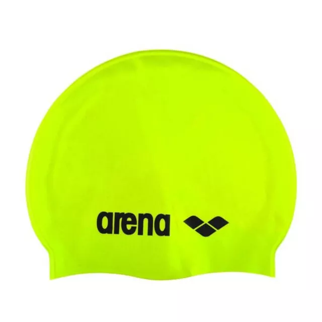Plavecká čepice Arena Classic Silicone - červená - fluo zelená
