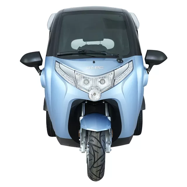 Elektrická tříkolka se střechou W-TEC Tukago • 45km/h • až 50km dojezd • s řidičákem - modrá