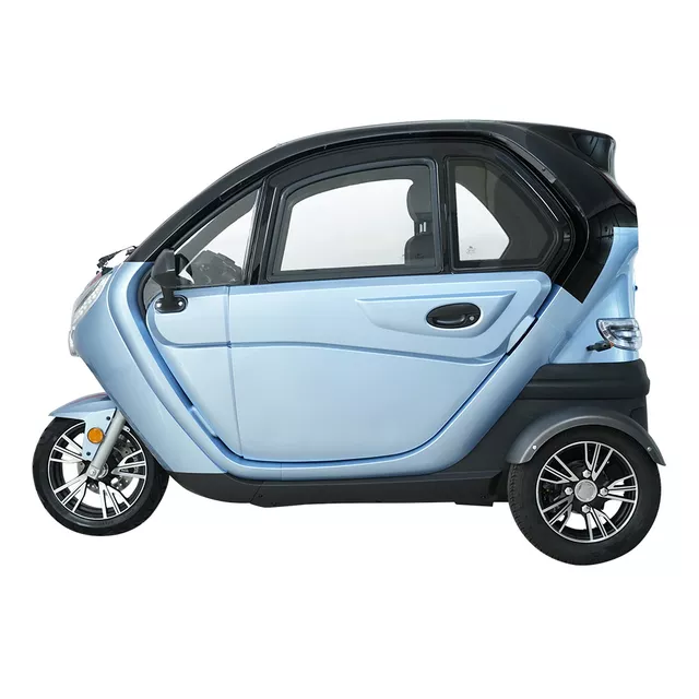 Elektrická tříkolka se střechou W-TEC Tukago • 45km/h • až 50km dojezd • s řidičákem - modrá